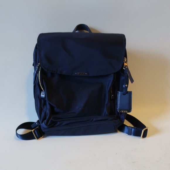 navy blue mini backpack